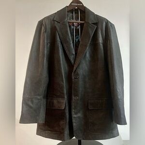 Robert Graham Leather Blazer / Jacket